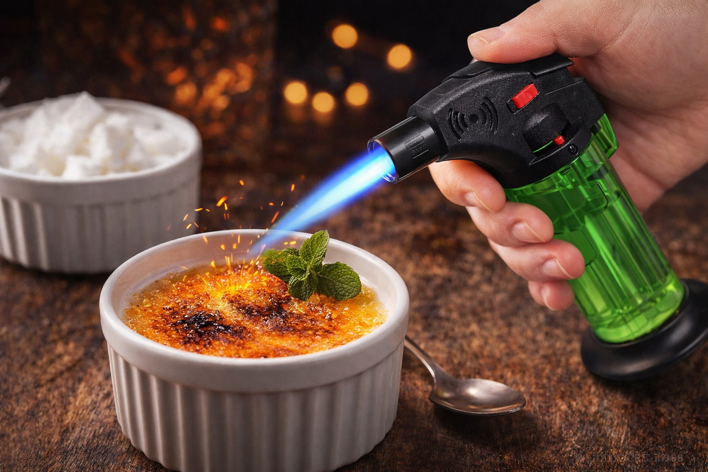 Flame Torch for Resin Art – Adjustable Butane Gas Torch with Ceramic Burner