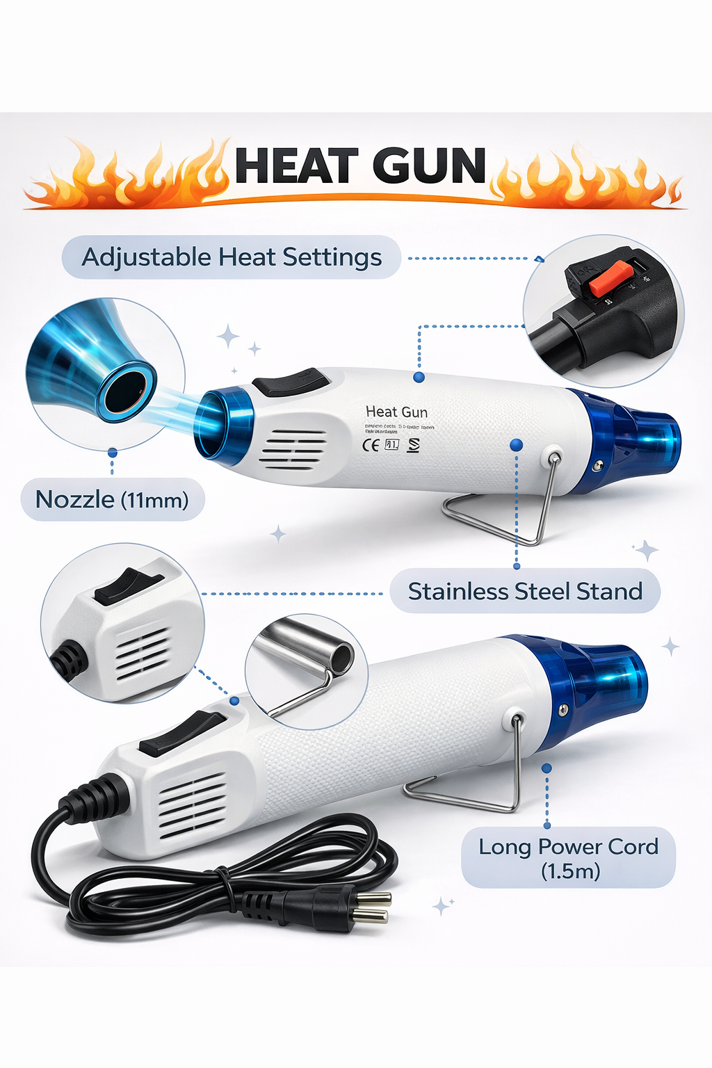 Mini Heat Gun – Compact Craft & DIY Heat Tool