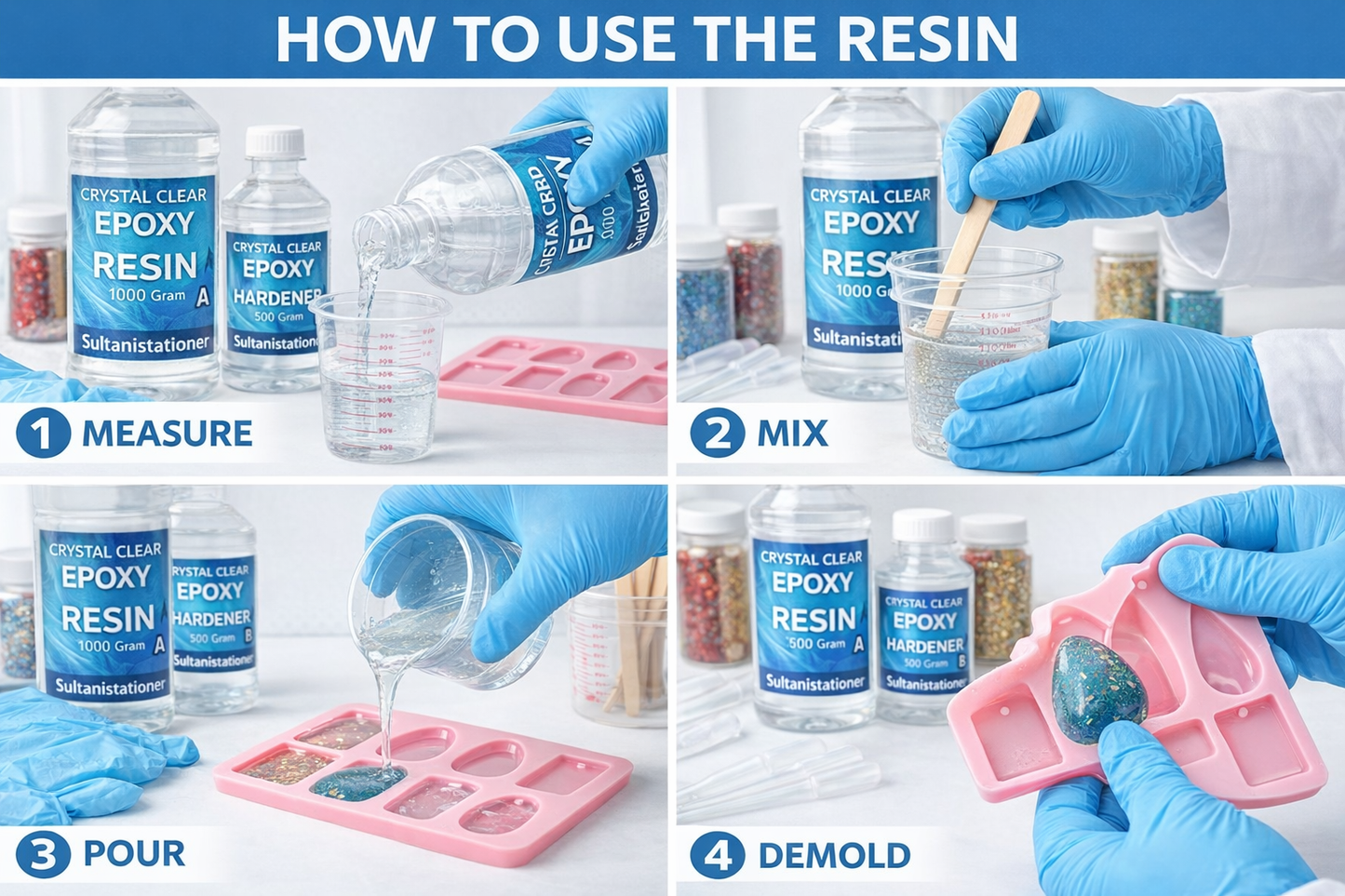 Crystal Clear Epoxy Resin & Hardener Set