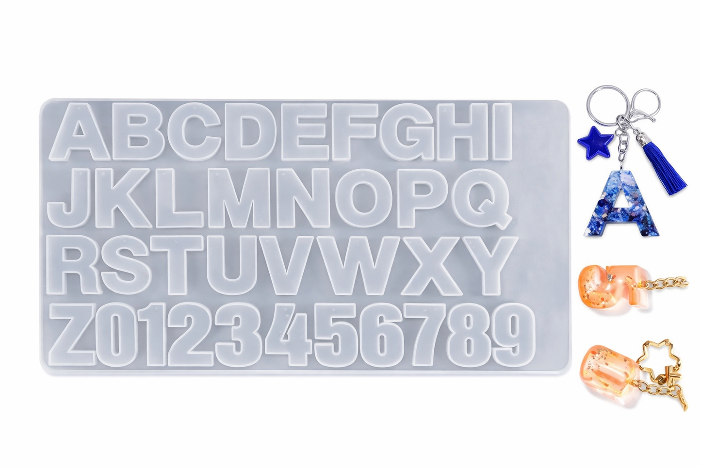 Alphabet Silicone Mold for Resin Art