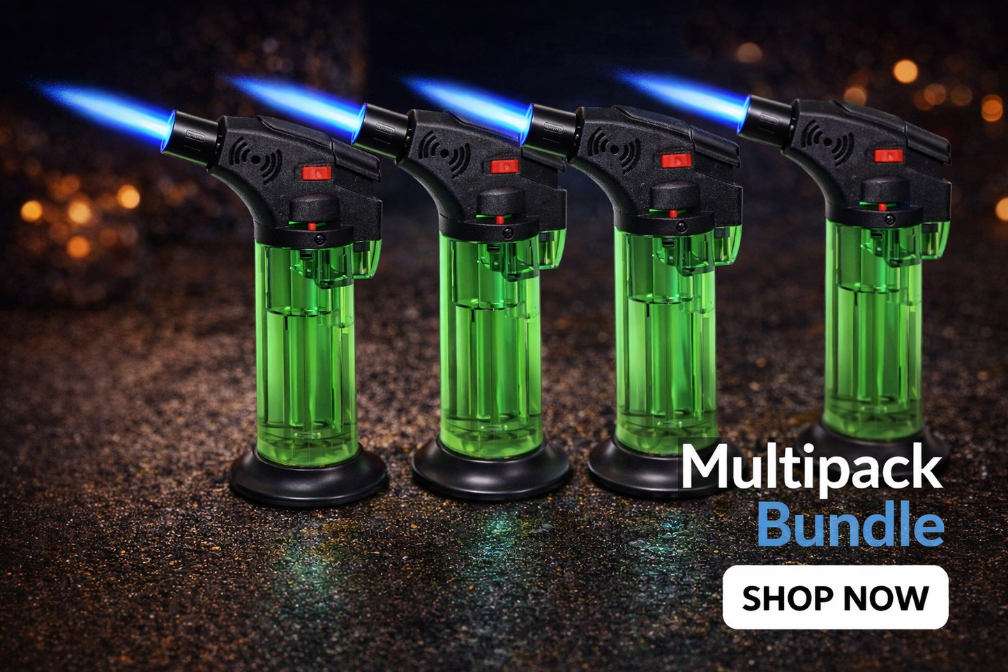 Flame Torch for Resin Art – Adjustable Butane Gas Torch with Ceramic Burner
