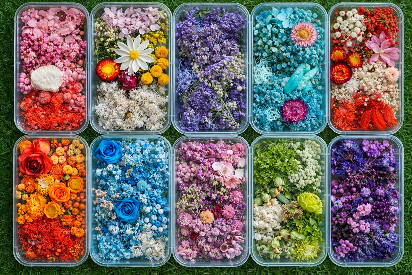 Natural Dry Flowers for Resin Art & Candle Making